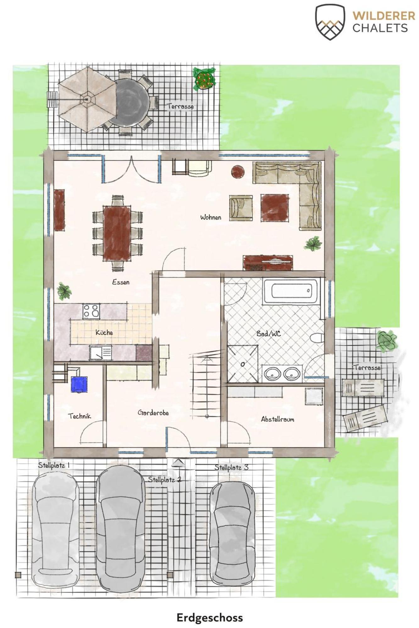 Wilderer Chalets 2-4 Personen Лойташ Екстер'єр фото